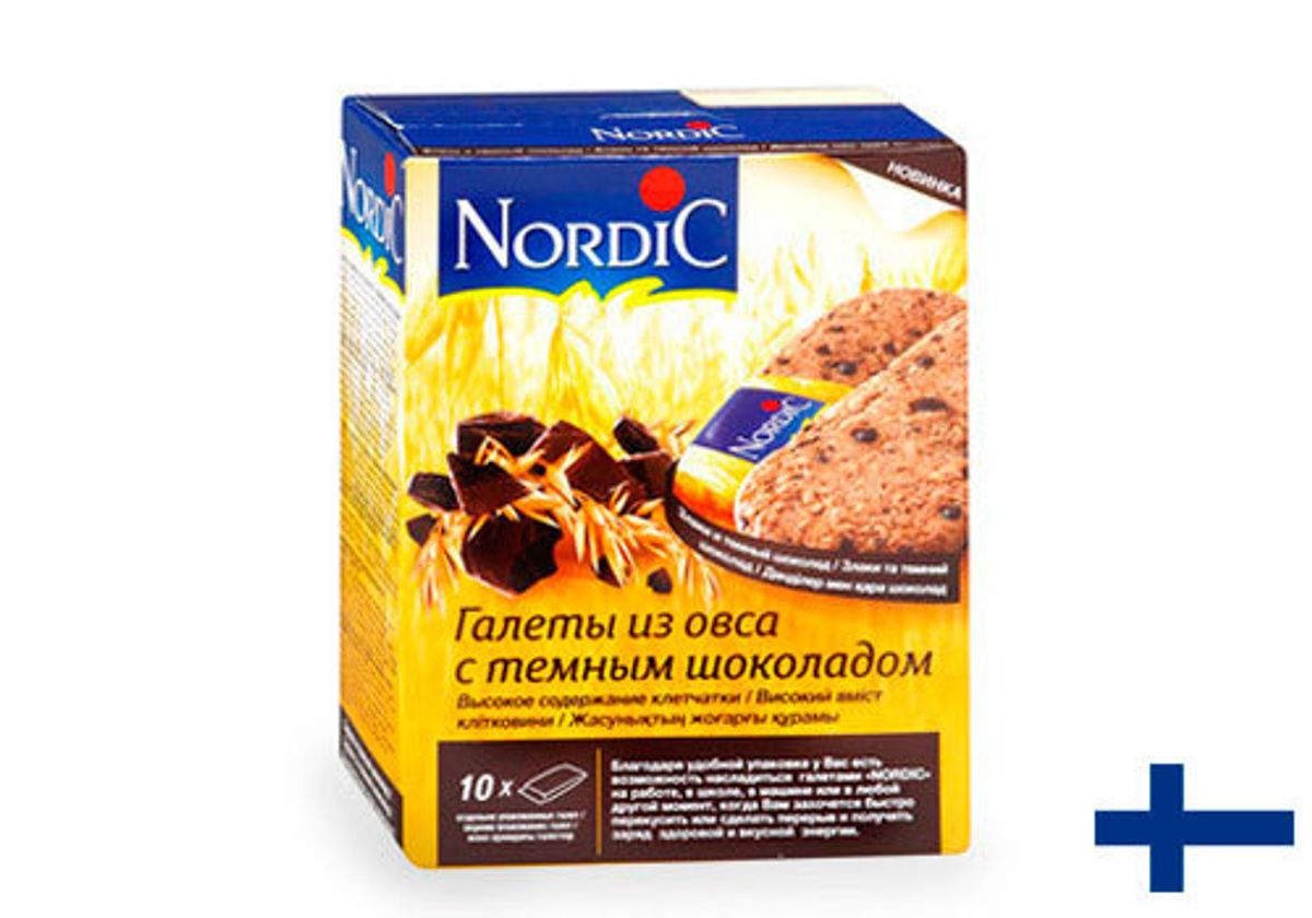 Галеты Nordic из овса с фруктами, 300г