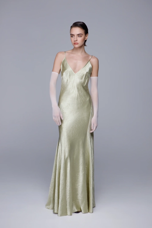 Комбинация из жатого атласа