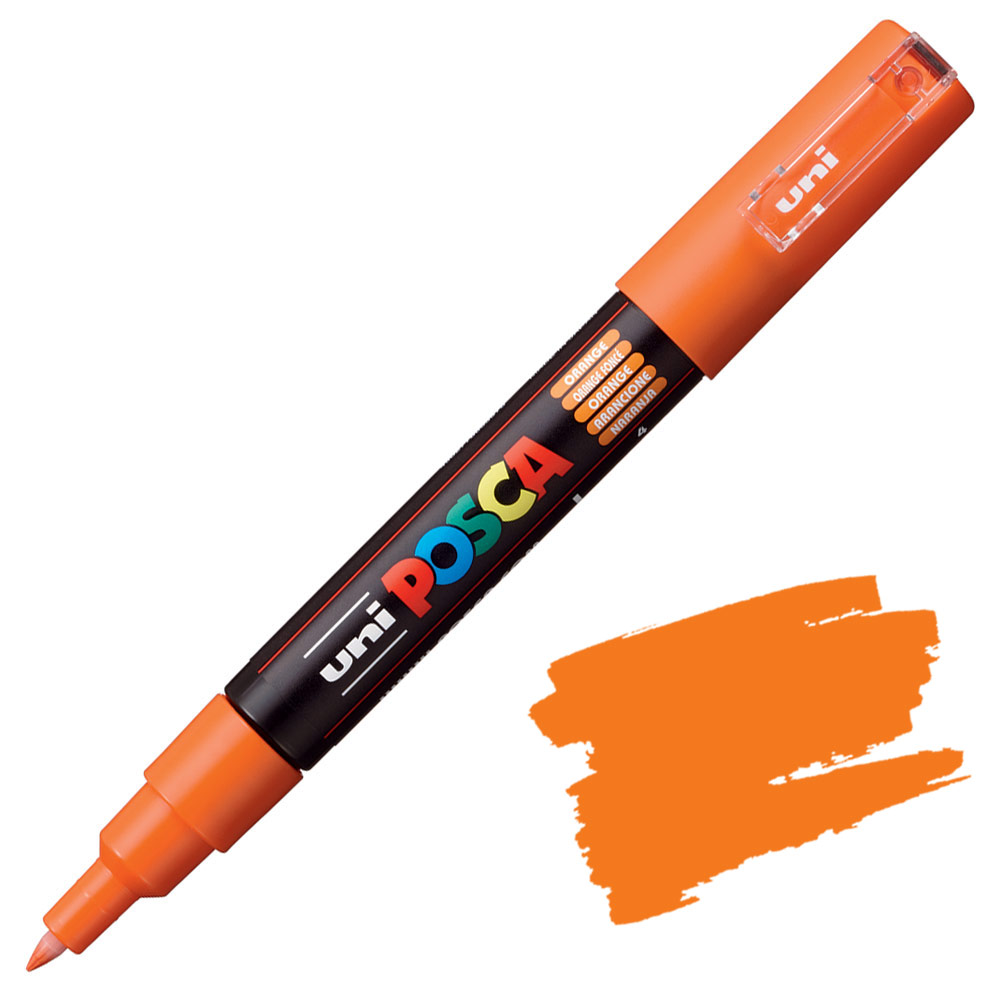 Маркер UNI POSCA PC-1M, 0.7 мм. Orange