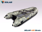 Лодка надувная моторная solar-420 strela jet tunnel