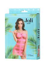 Платье-сетка Joli Miami , SM (42-44) (Цвет: розовый)
