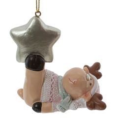 GAEM Фигурка декоративная подвесная "Олень", L4,5 W3 H8 см, 4в.