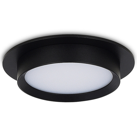 Donel, св-к встроенный, цвет ЧЕРНЫЙ, D110xH45мм, под лампу GX53, IP20, серия: DN02