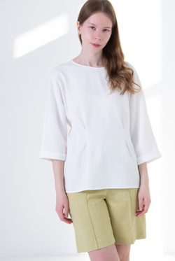 Блузка женская 4728зб, бело-молочный #479БМ094728зб