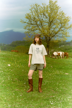 Футболка Called a Garment Mickey T-Shirt "Beige"