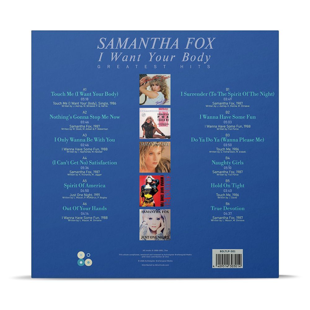 Samantha Fox - I Want Your Body Greatest Hits (LP) Новая запечатанная виниловая пластинка + ПОДАРОК