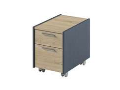 Тумба подкатная без замка 330х504х437 I-90 Дуб Сонома/Антрацит