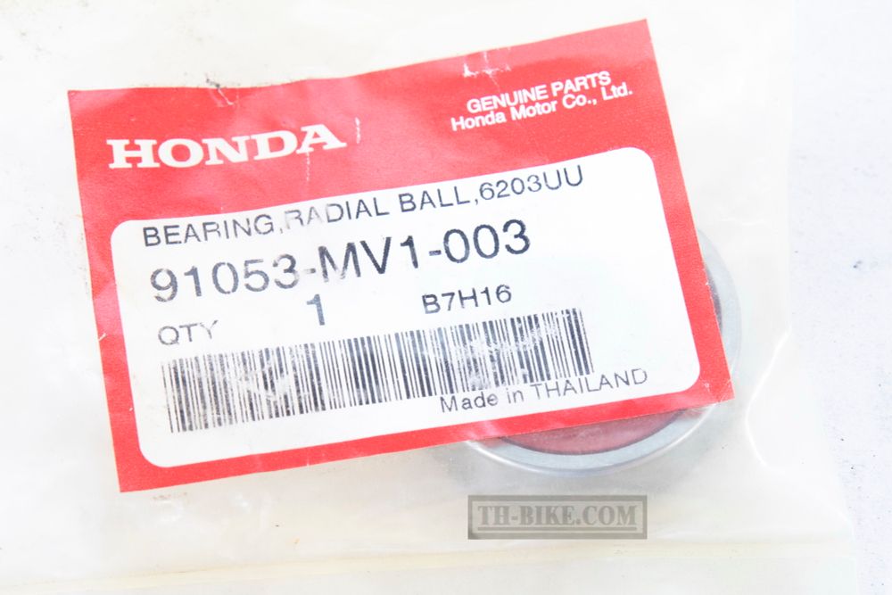 91053-MV1-003. BEARING, RADIAL BALL, 6203UU (NTN)