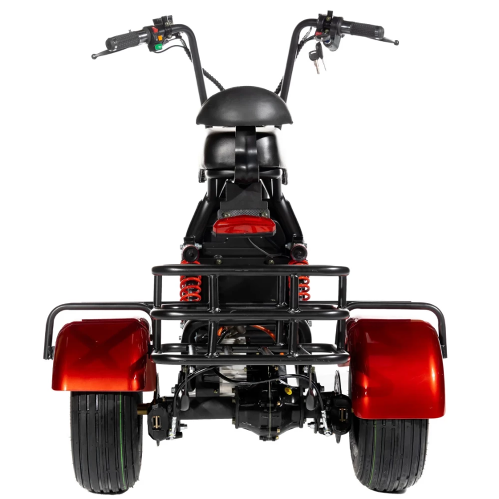 ЭЛЕКТРОСКУТЕР CITYCOCO GT X5 TRIKE 1500W 15AH 48V Красный