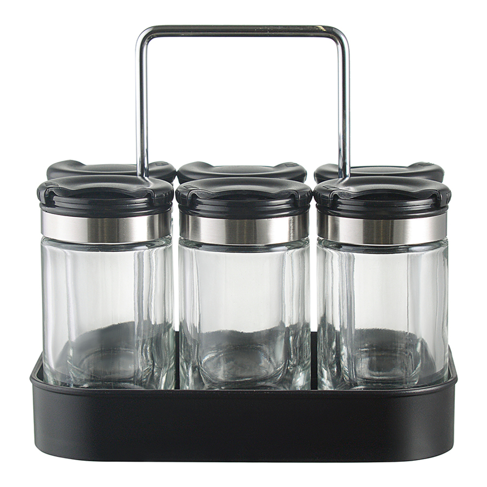 Набор банок для специй с подставкой 6шт 100мл Smart Solutions Spice Box