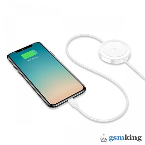 Baseus iP Cable Wireless Charger White WXCA-02