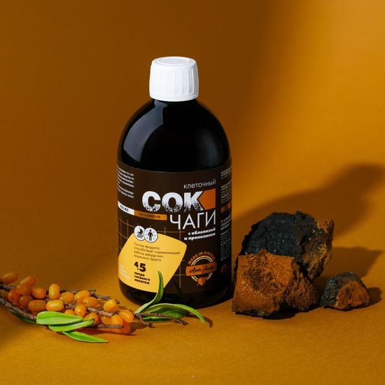 Сок Чаги клеточный с облепихой и прополисом