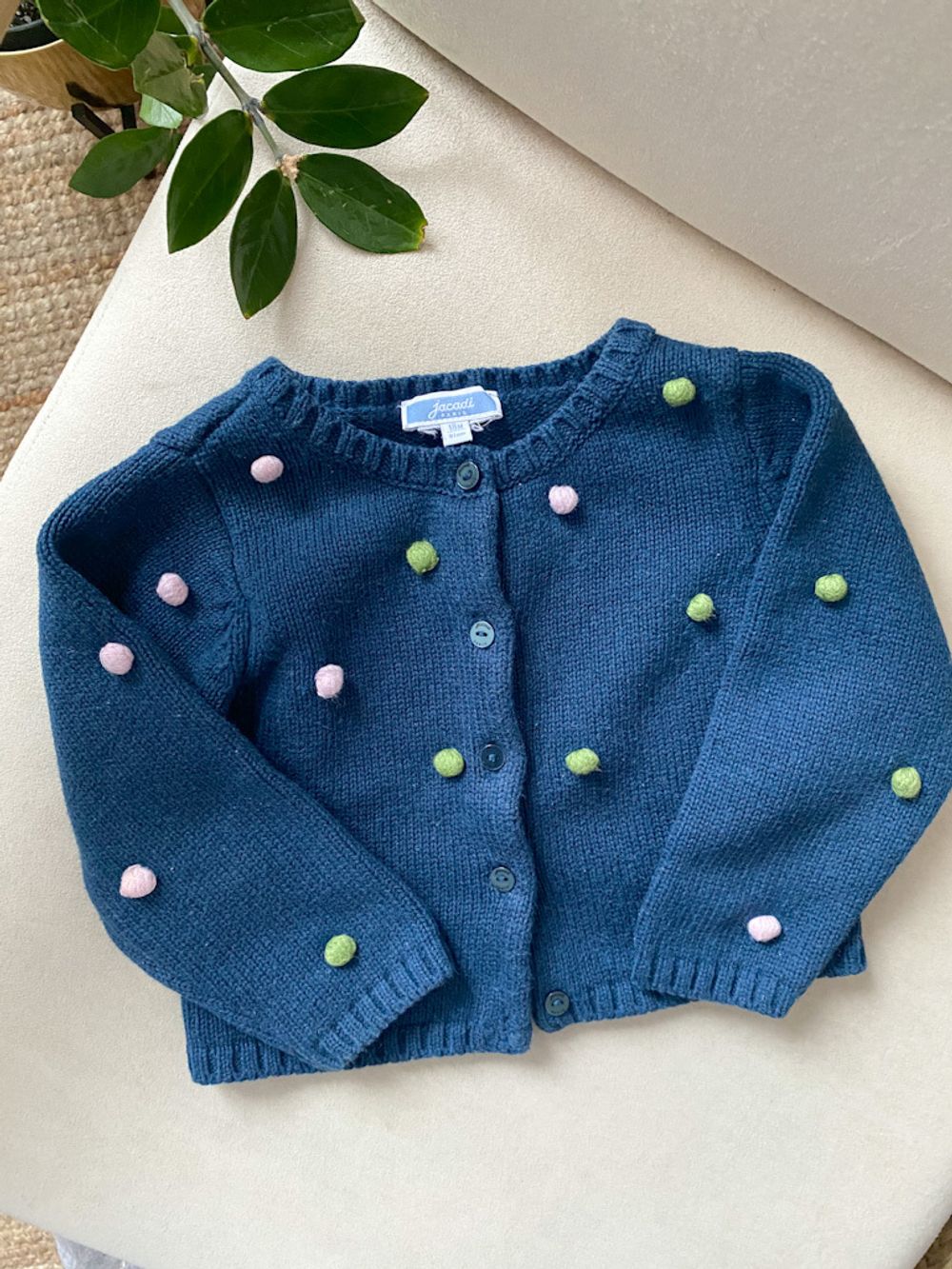 Хлопковый кардиган  Jacadi, 80