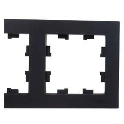 ATLASDESIGN РОЗЕТКА с заземлением со шторками, 16А, механизм, КАРБОН+рамка 4