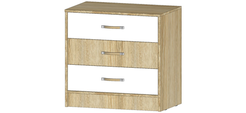 Комод Буратино Дуб Сонома / Белый