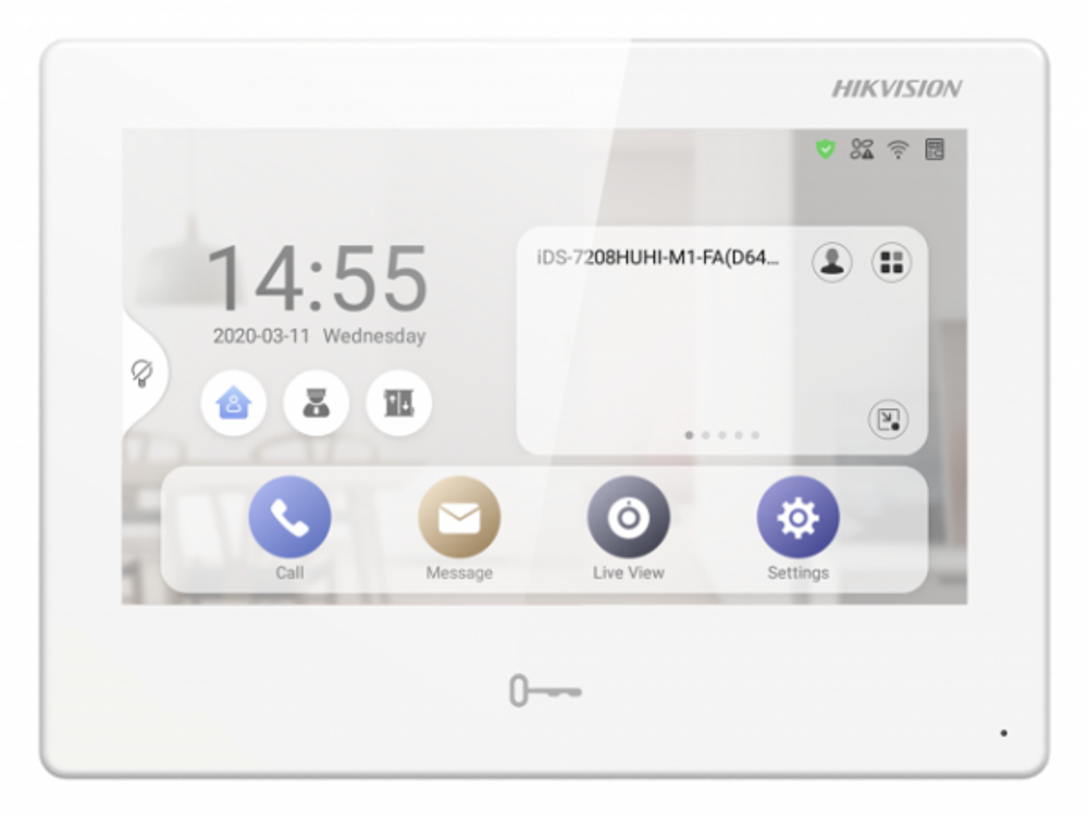 DS-KH9310-WTE1(B) 7"White сенсорный IP-монитор Hikvision