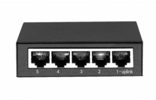 PND-05M 5-портовый 100-мегабитный неуправляемый коммутатор с питанием 12В