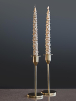 Набор из двух свечей золотого цвета из коллекции new year essential, 25 см