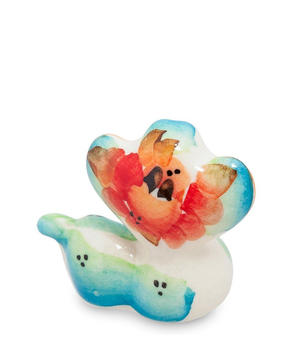 ГЛ- 306 Фигурка «Змея Маруся» цв. (Гжельский фарфор)