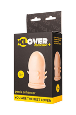 Удлиняющая насадка с усиками из серии XLover (6 см ) (Цвет: телесный)