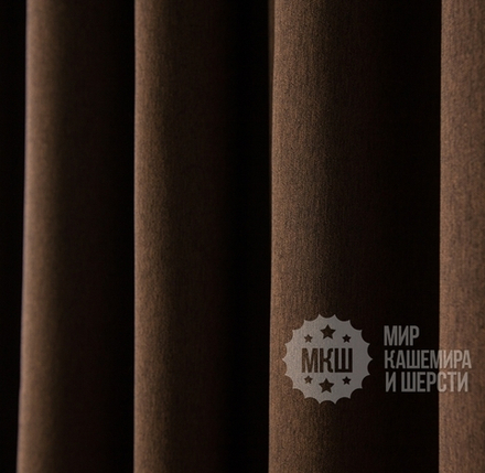 Комплект штор: КАСПИАН (арт. BL01-220-03)  - 300х270, (170х270)х2 см.  - (Возможна высота 250 см.) - коричневые