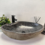 Раковина из речного камня RS63503 (71*46*16) 0124