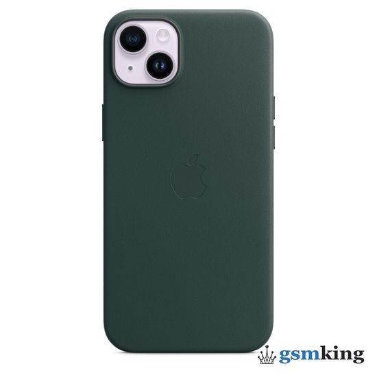 Apple Leather Case with MagSafe iPhone 14 Plus Forest Green «Зелёный лес» MPPA3ZM/A