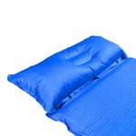 Коврик самонадувающийся с подушкой СЛЕДОПЫТ, 188x65x5 cм, стандарт, синий/10/