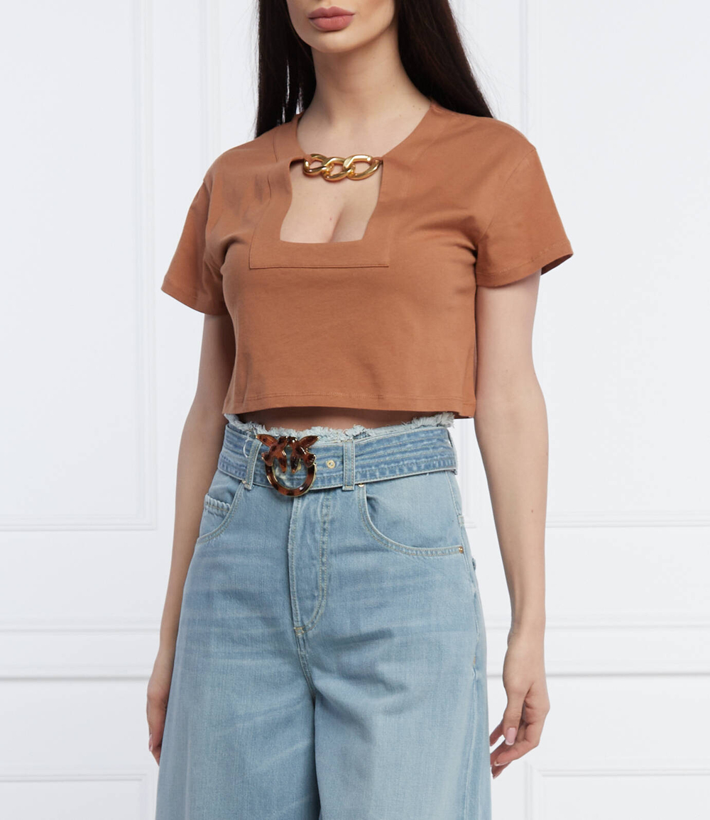 футболка Patrizia Pepe - коричневый(2M4208 J030)