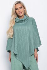 Пончо Арина (фисташковое) Б11007 LT Collection