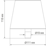 Светодиодный светильник IQ Bouchon de champagne,  2Вт,  матовое золото