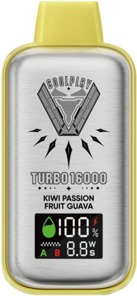 Coolplay TURBO Киви маракуйя гуава 16000 затяжек 20мг Hard (2% Hard)