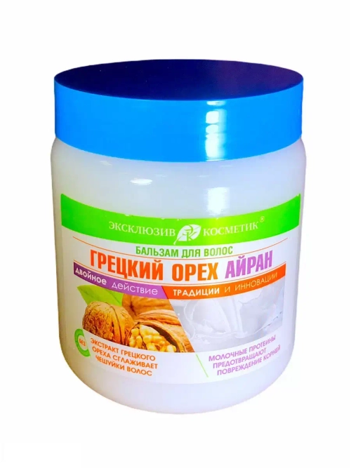Бальзам- Маска для волос "Грецкий Орех и Айран" 500мл