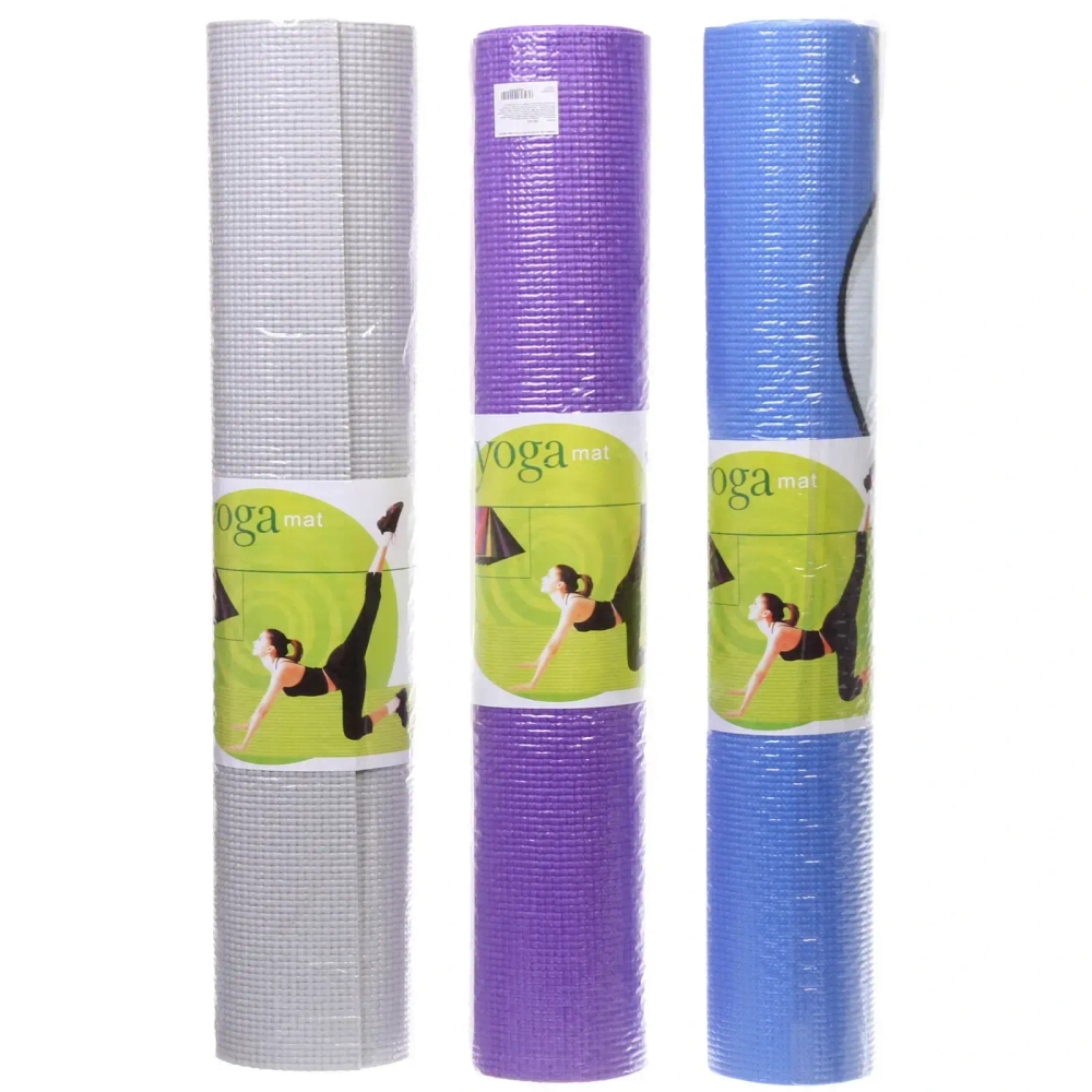 Коврик для йоги 5 мм 61х173 см микс цветов