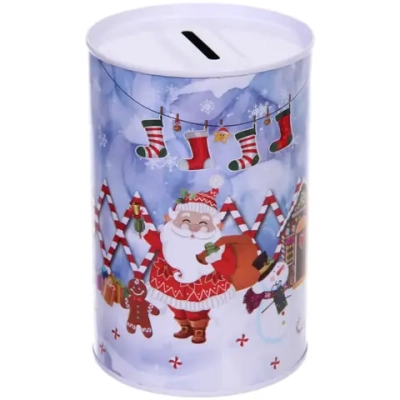 Копилка «Дед Мороз и пряничный домик» 8*12,5см