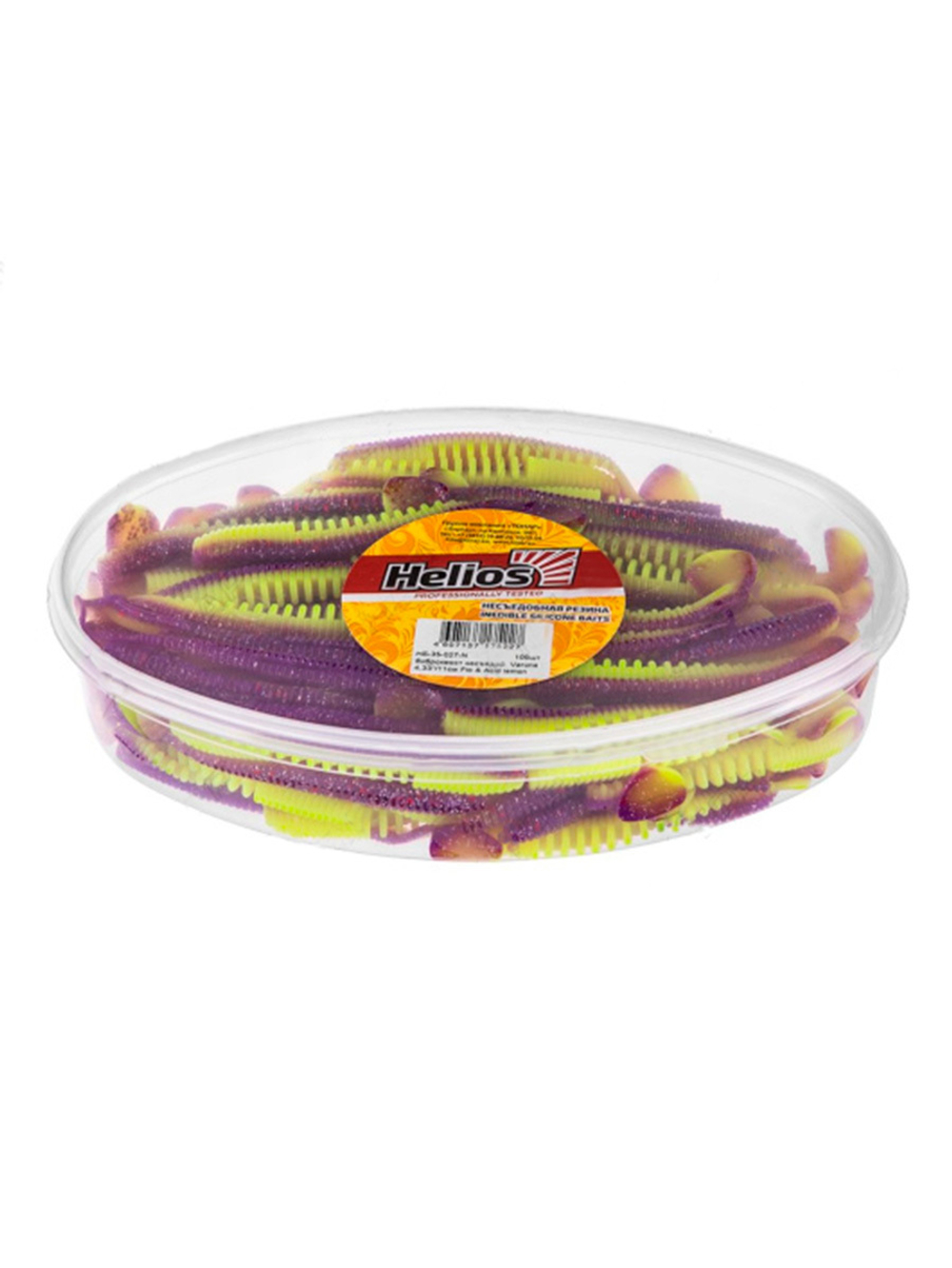 Виброхвост Helios Varuna 4,33"/11см Red Lemon 7шт. (HS-35-050)