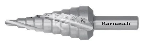 Ступенчатое сверло Ø 4-20 мм, Karnasch, арт. 21.3005