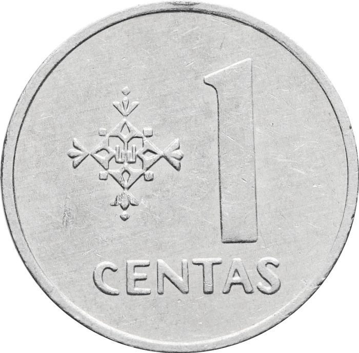1 цент 1991 Литва