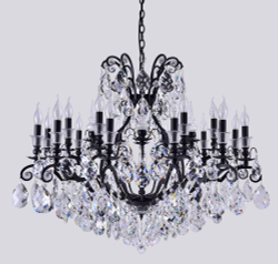 Люстра Crystal Lux MAGNIFICO SP19 BLACK/TRANSPARENT