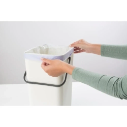 Brabantia Контейнер для мусора Sort & Go 16л белый