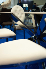 Стул Y110B бежевый бархат