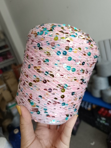 Розовый взрыв, пайетки разноцветные глянцевые, арт. AW022 КОРОЛЕВСКИЕ ПАЙЕТКИ (КОПИЯ LUSTROSA)