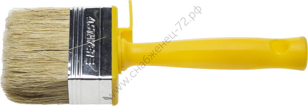 STAYER UNIVERSAL MINI 3х7 см, светлая натуральная щетина, пластмассовый корпус, Макловица, PROFESSIONAL (0182-07)