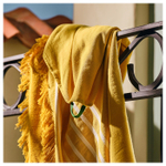 Полотенце банное IKEA BROGGAN (БРЁГГАН), Хлопок, Желтый, 100x180 см