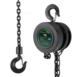 Лебедка механическая подвесная с фиксацией цепи натяжения, 0.5т (длина цепи - 2.5м) в кейсе RockForce##Rock FORCE RF-TRC9005S BIG