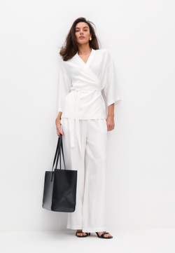 Рубашка-кимоно белая