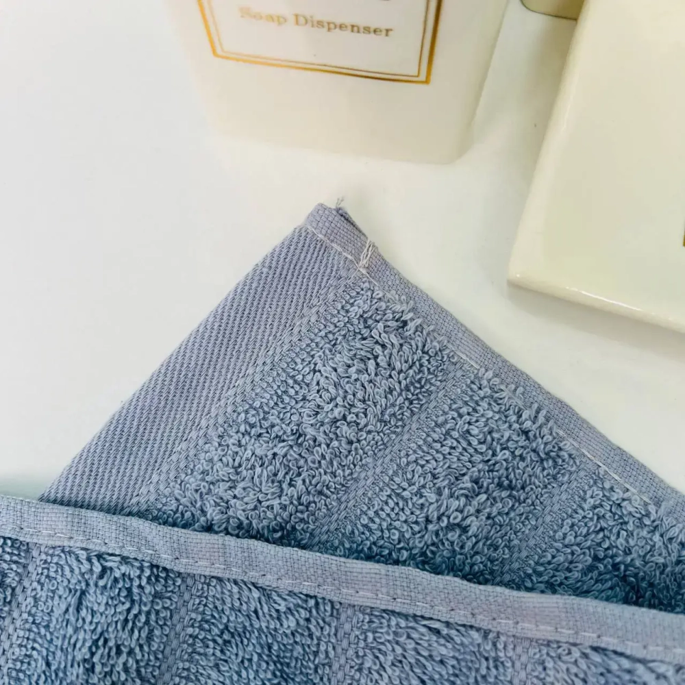 Полотенце махровое 50*90см «FLUFFY» цвет серый жемчуг 08-190, плотность 500гр/м2