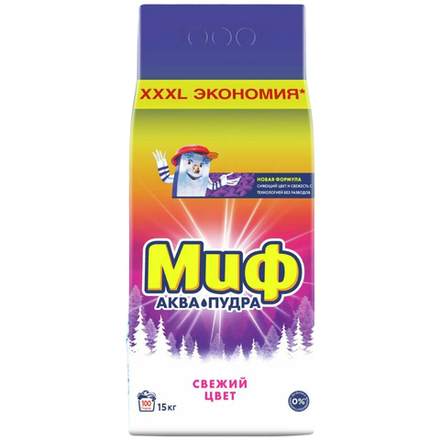 Стиральный порошок Миф Color Свежий цвет 15 кг