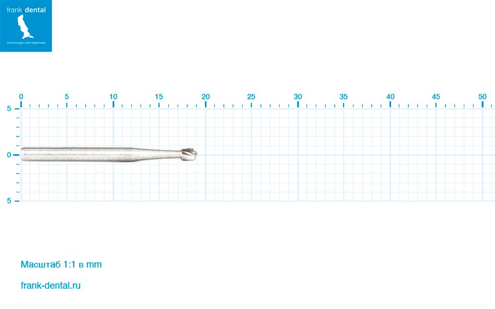 Бор твердосплавный Frank Dental типа FG - C.7.014.FG