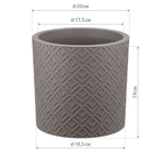 Кашпо ЭТНА с внутренней вставкой D200мм 3,4л